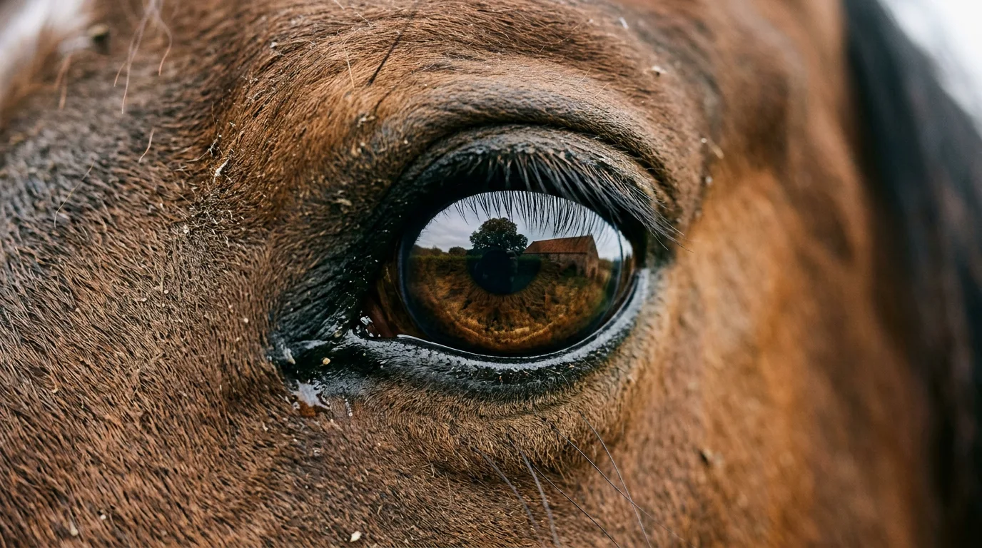 Un regard de cheval, Écurie Lélizé, L'Hôpital-le-Grand